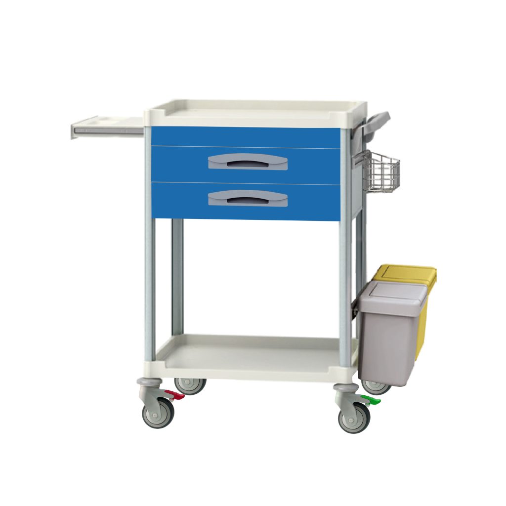 Task Medical Hospital Treatment Trolley 2 Drawer